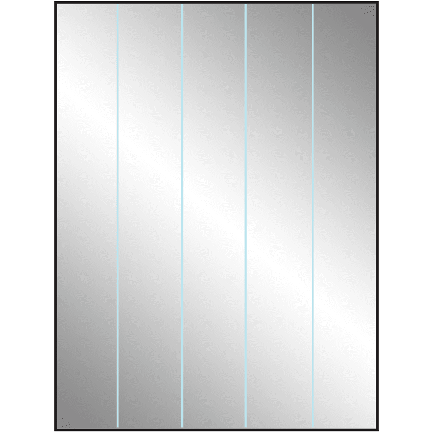 8.5" x 11" Silver Foil Rectangular Sheet Labels
