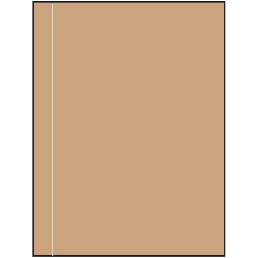 8.5" x 11" Brown Kraft Rectangular Sheet Labels