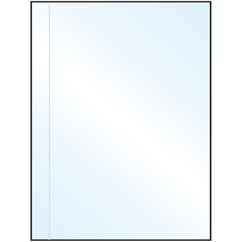 8.5" x 11" Crystal Clear Rectangular Sheet Labels
