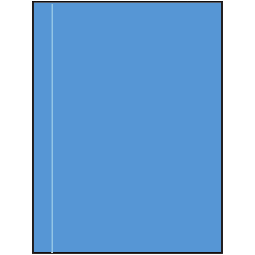 8.5" x 11" Fluorescent Blue Rectangular Sheet Labels