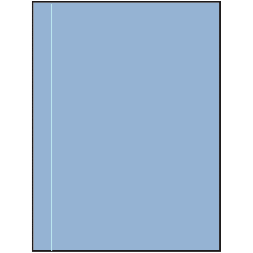 8.5" x 11" Pastel Blue Rectangular Sheet Labels