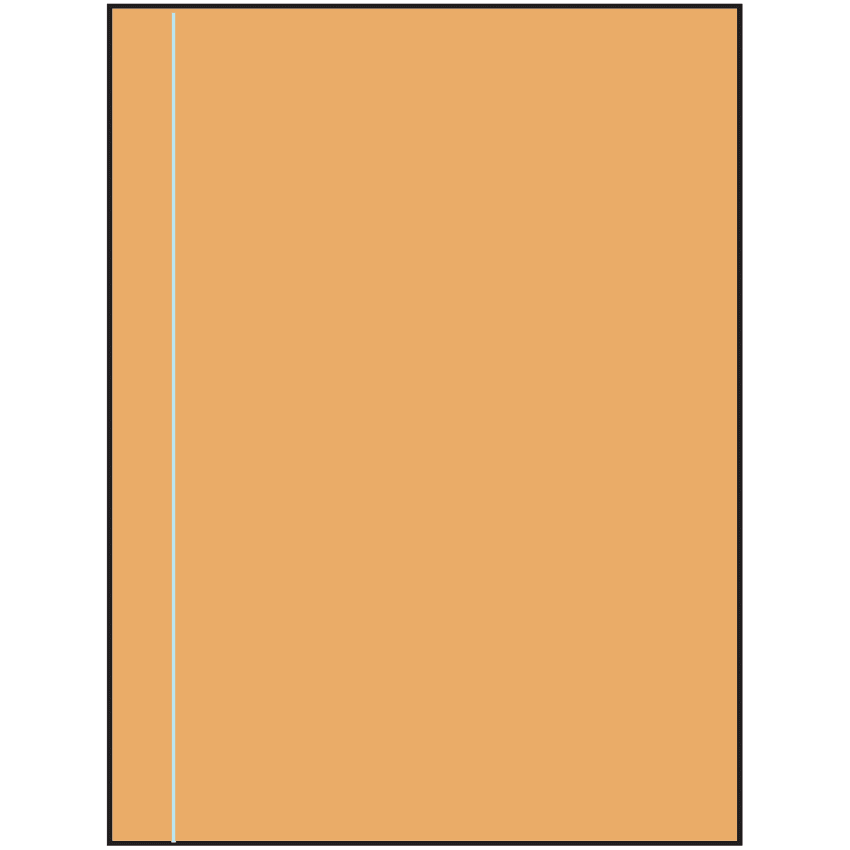 8.5" x 11" Pastel Orange Rectangular Sheet Labels