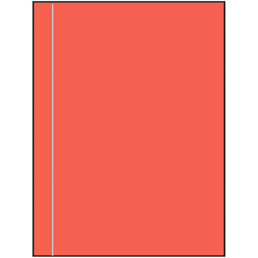8.5" x 11" Red Rectangular Sheet Labels