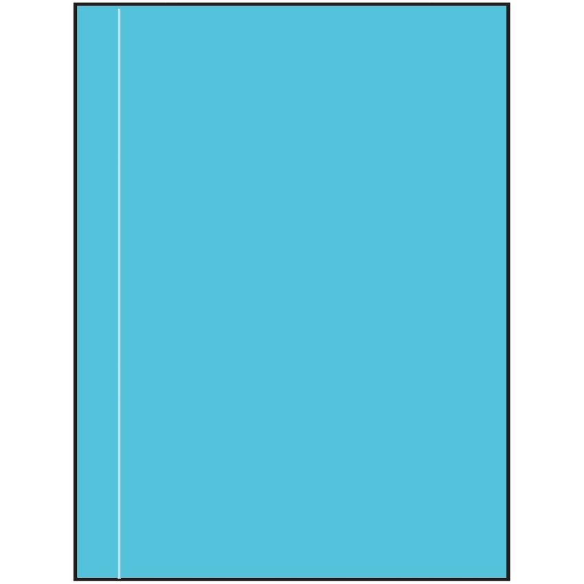 8.5" x 11" Turquoise Rectangular Sheet Labels