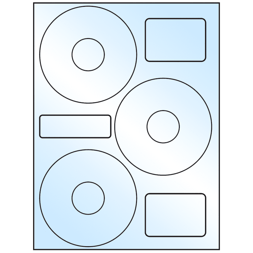 4.52" x 4.52" White Premium High Gloss Sheet Labels