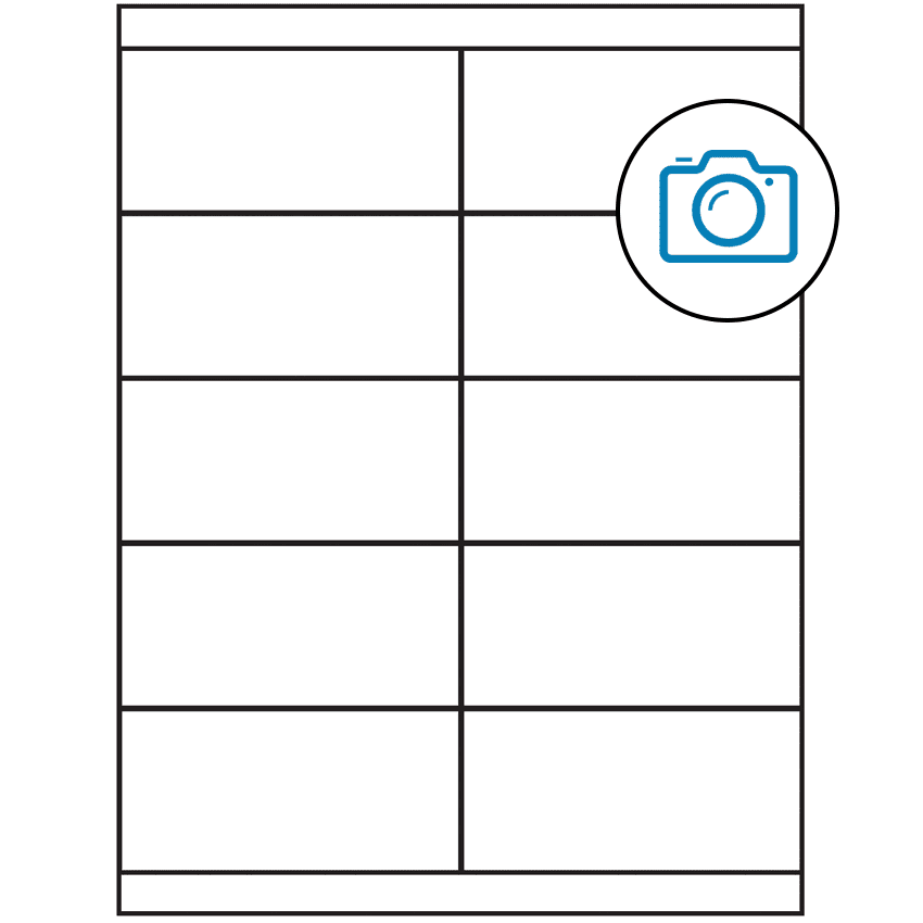 4.25" x 2" Photo Gloss Rectangular Sheet Labels