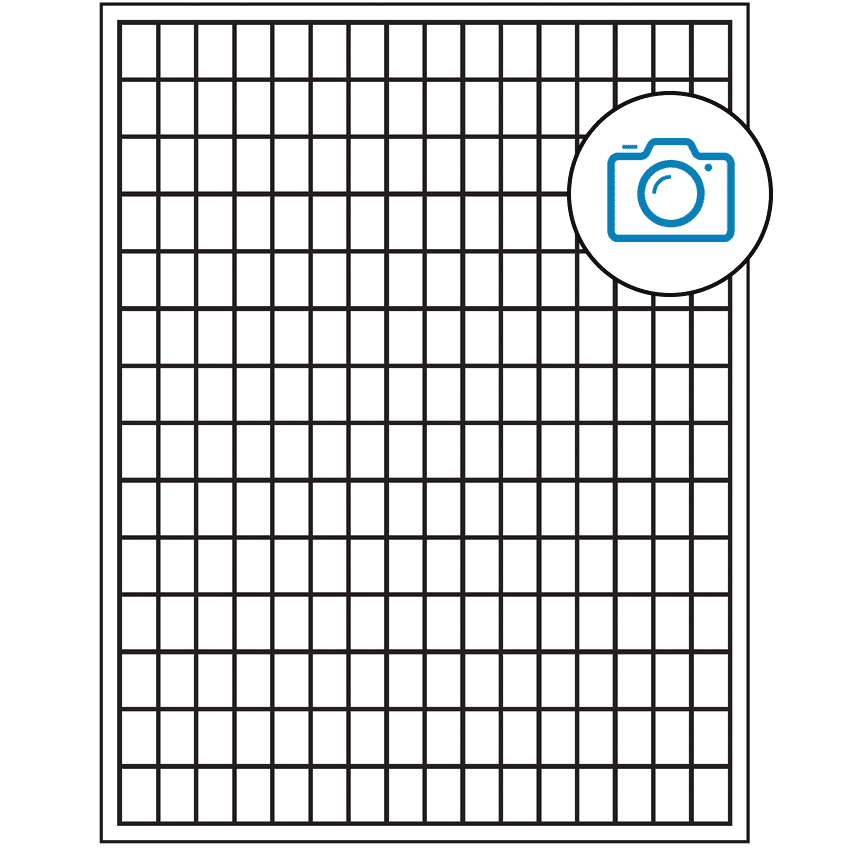 0.5" x 0.75" Photo Gloss Rectangular Sheet Labels