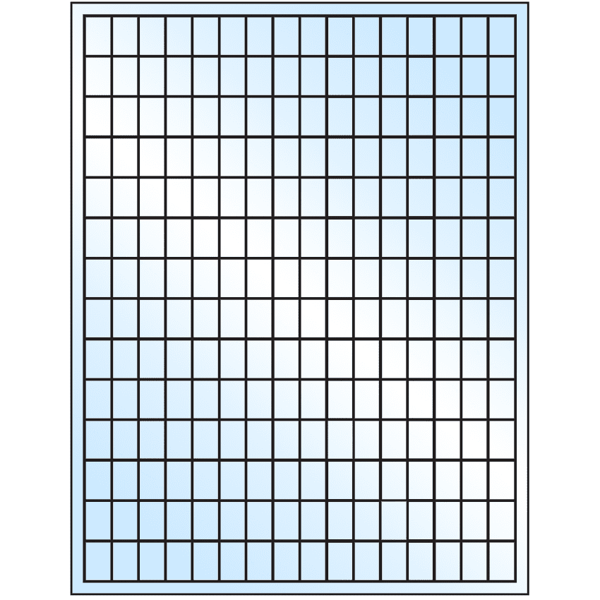 0.5" x 0.75" White Premium High Gloss Rectangular Sheet Labels