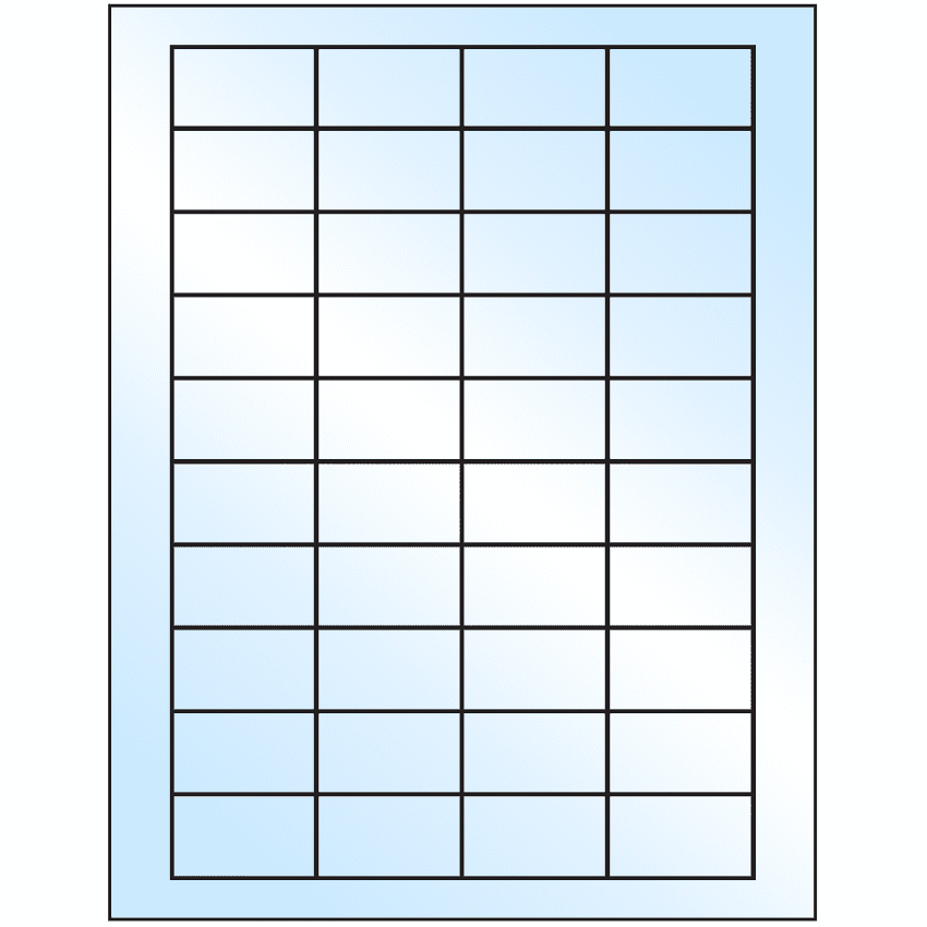 1.75" x 1" White Premium High Gloss Rectangular Sheet Labels