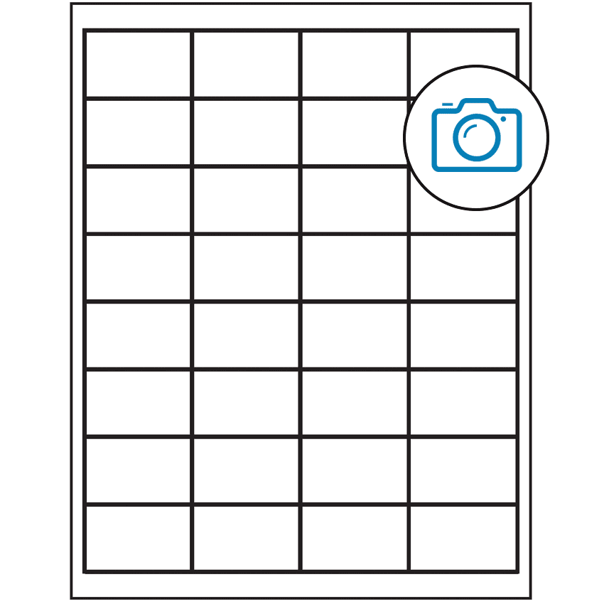2" x 1.25" Photo Gloss Rectangular Sheet Labels