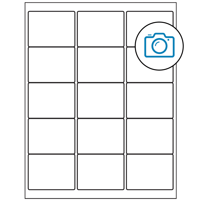 2.625" x 2" Photo Gloss Rectangular Sheet Labels