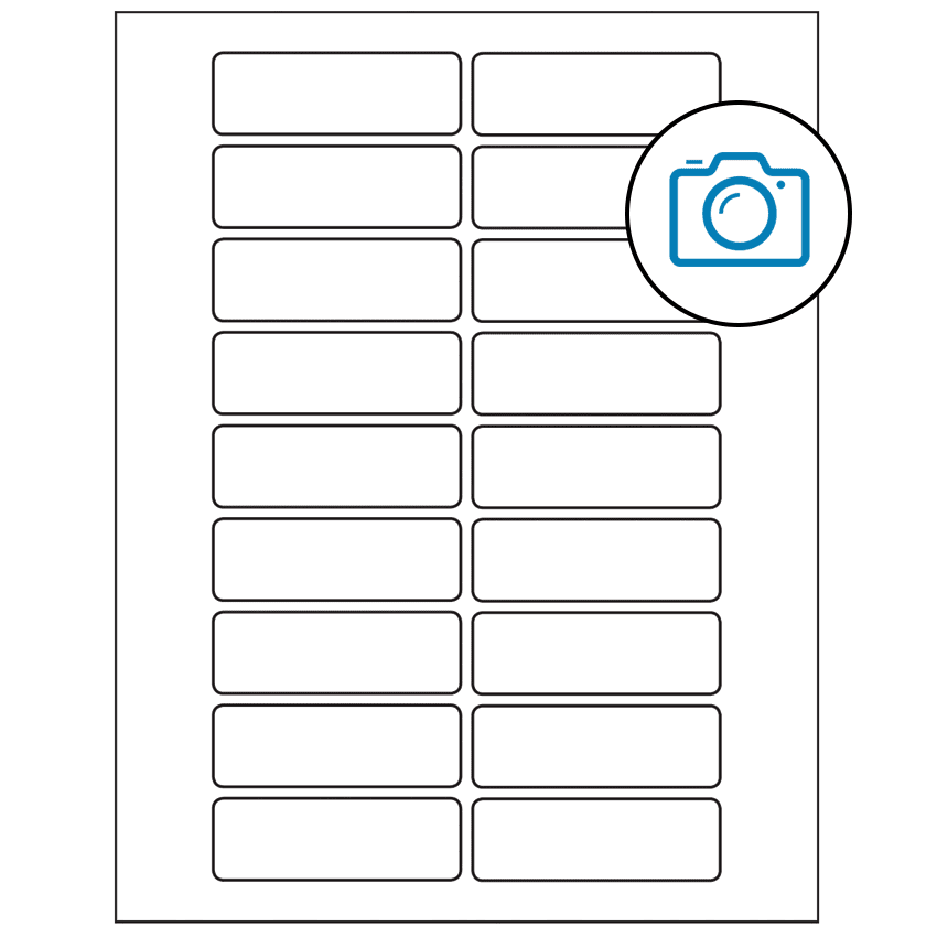 3" x 1" Photo Gloss Rectangular Sheet Labels