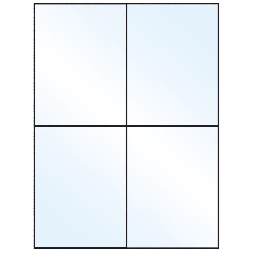 4.25" x 5.5" White Mid Gloss Rectangular Sheet Labels (4-UP)