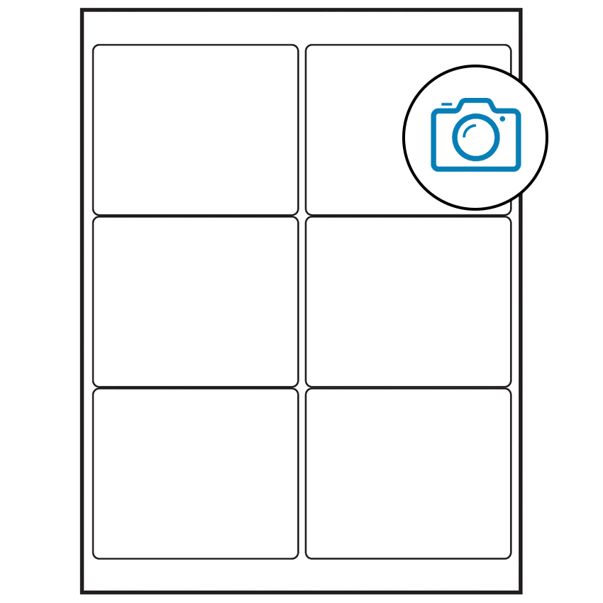 4" x 3" Photo Gloss Rectangular Sheet Labels