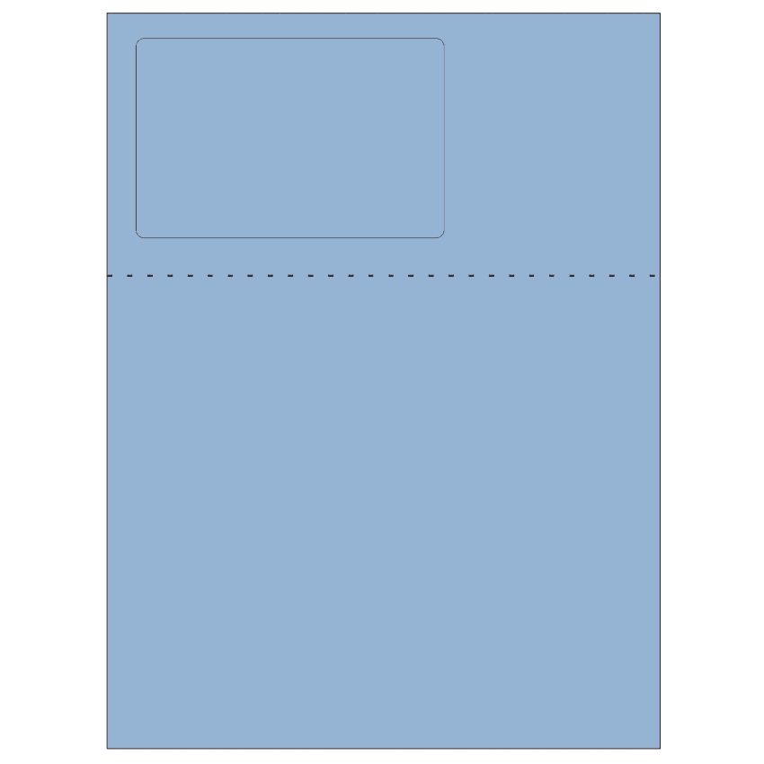 4.75" x 3" Pastel Blue Rectangular Sheet Labels