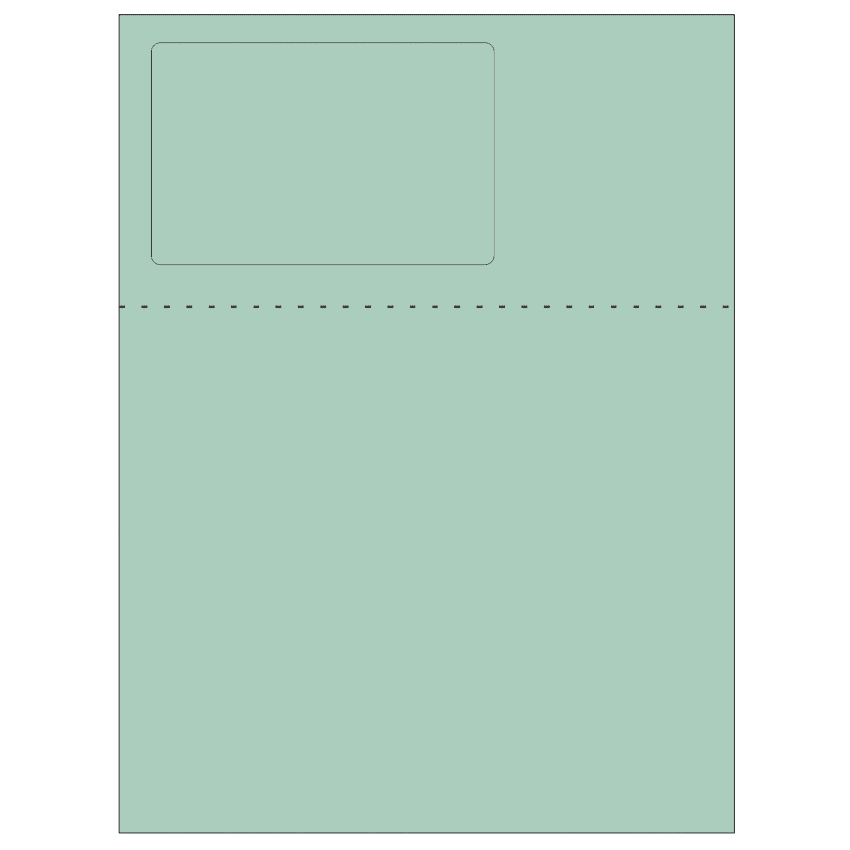 4.75" x 3" Pastel Green Rectangular Sheet Labels
