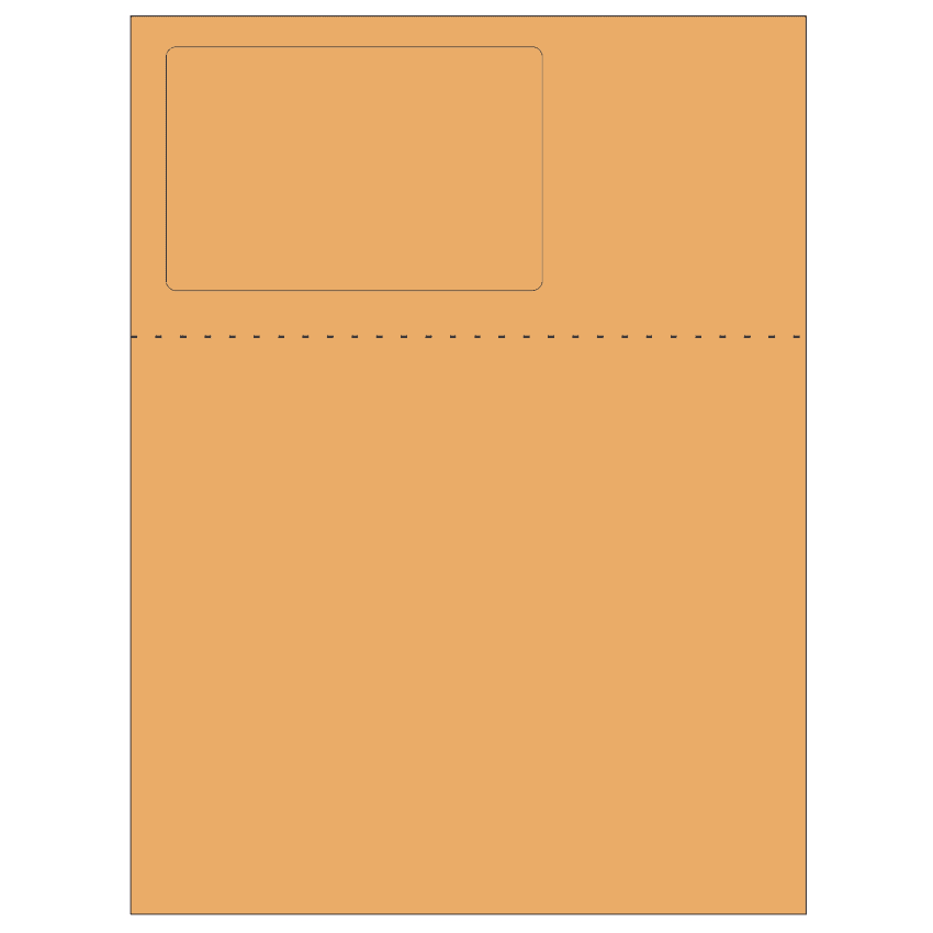 4.75" x 3" Pastel Orange Rectangular Sheet Labels