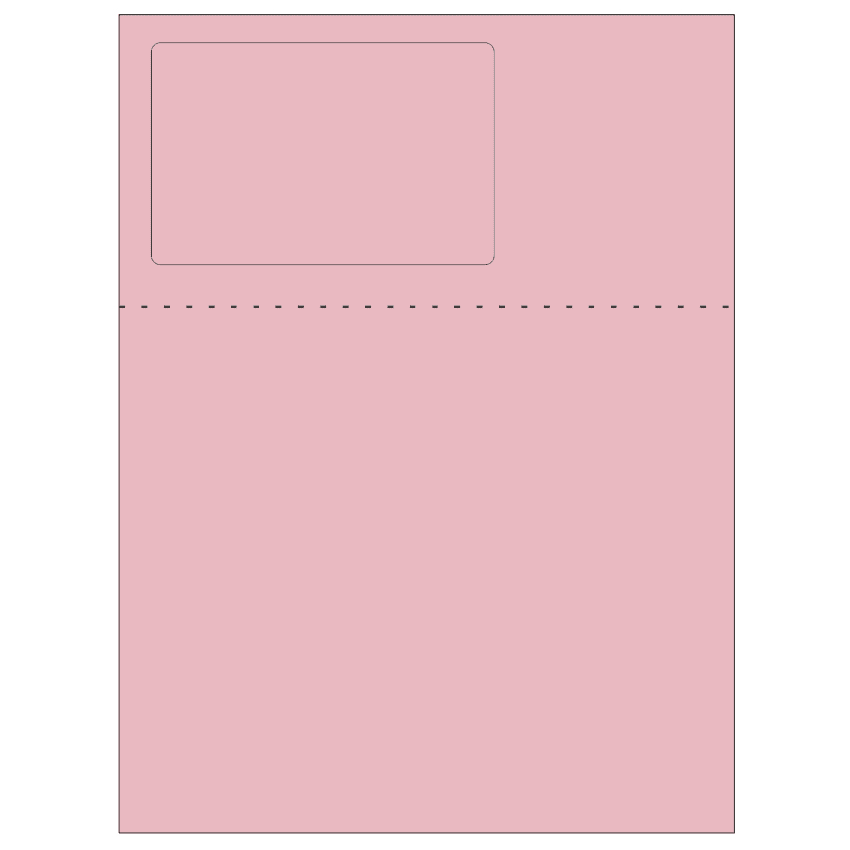 4.75" x 3" Pastel Pink Rectangular Sheet Labels