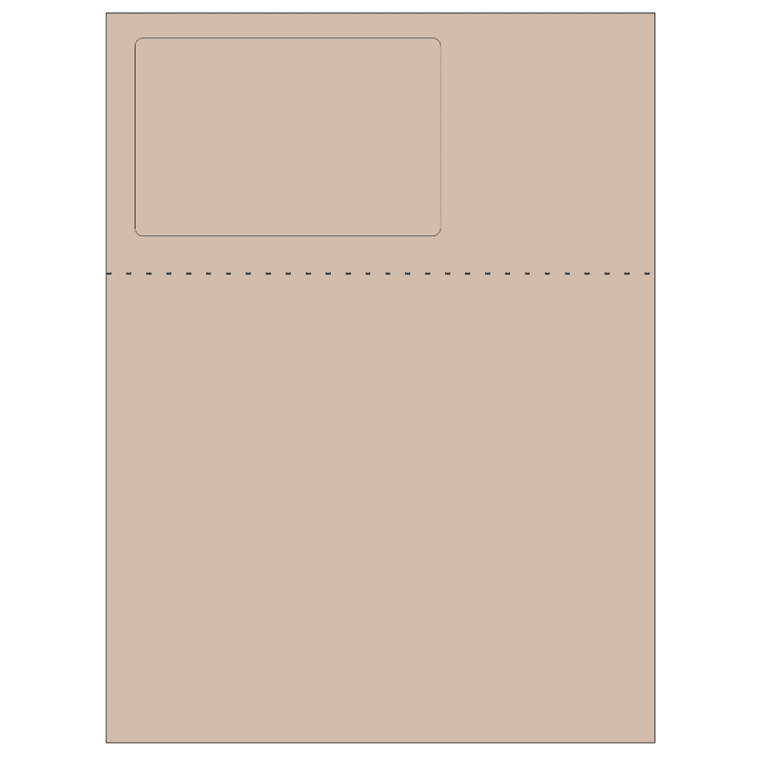 4.75" x 3" Pastel Tan Rectangular Sheet Labels