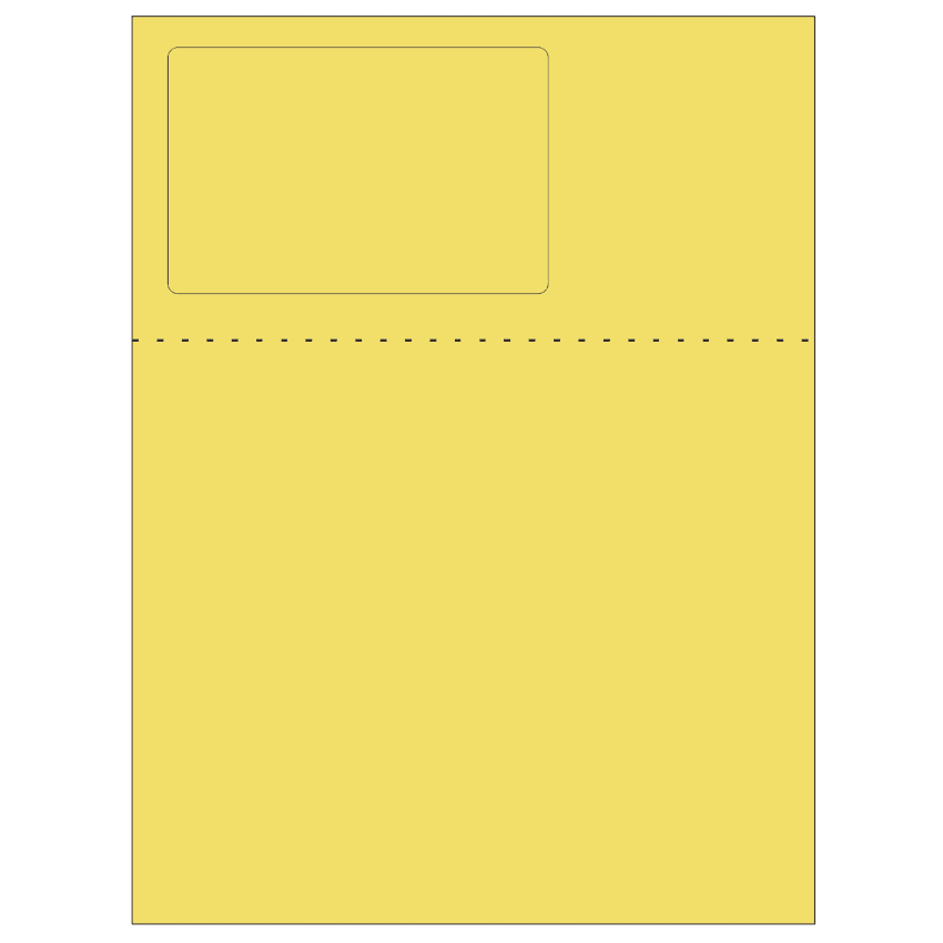 4.75" x 3" Pastel Yellow Rectangular Sheet Labels
