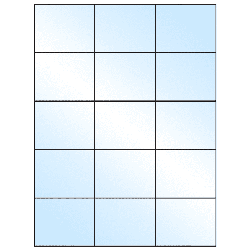 2.83" x 2.2" White Premium High Gloss Rectangular Sheet Labels