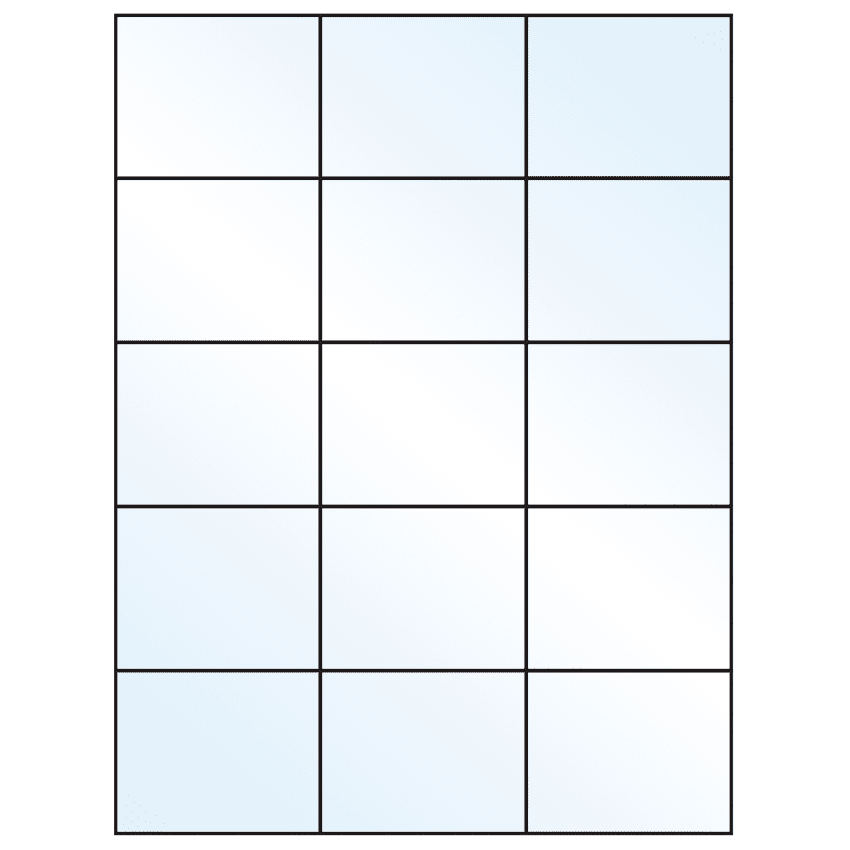 2.83" x 2.2" White Mid Gloss Rectangular Sheet Labels