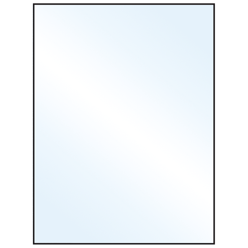 8.5" x 11" Crystal Clear Rectangular Sheet Labels