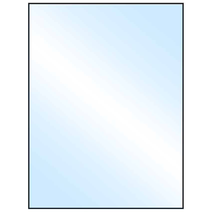 8.5" x 11" White Premium High Gloss Rectangular Sheet Labels