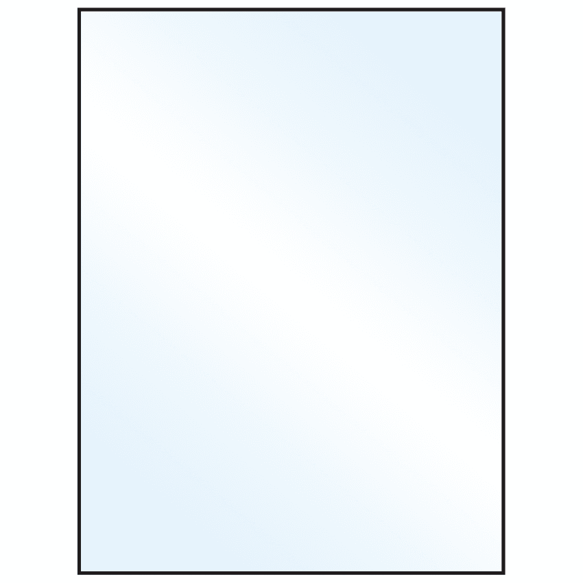 8.5" x 11" White Mid Gloss Rectangular Sheet Labels