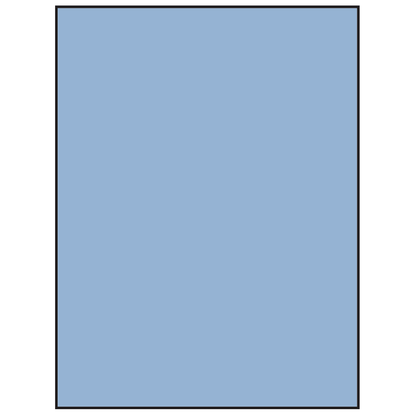 8.5" x 11" Pastel Blue Rectangular Sheet Labels