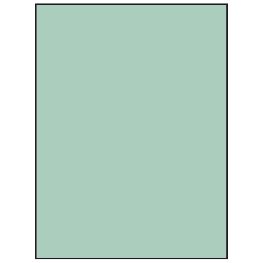 8.5" x 11" Pastel Green Rectangular Sheet Labels