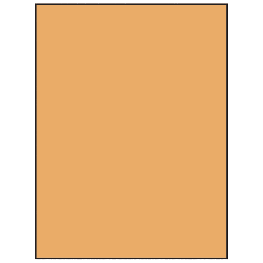 8.5" x 11" Pastel Orange Rectangular Sheet Labels