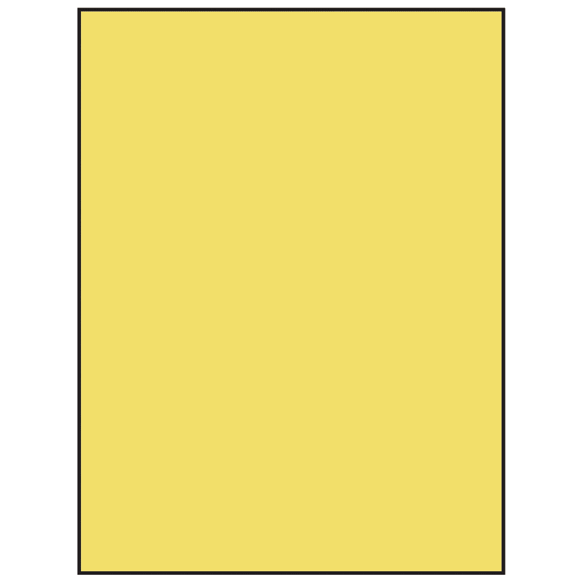 8.5" x 11" Pastel Yellow Rectangular Sheet Labels
