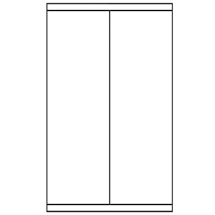 4.25" x 13" White Rectangular Sheet Labels