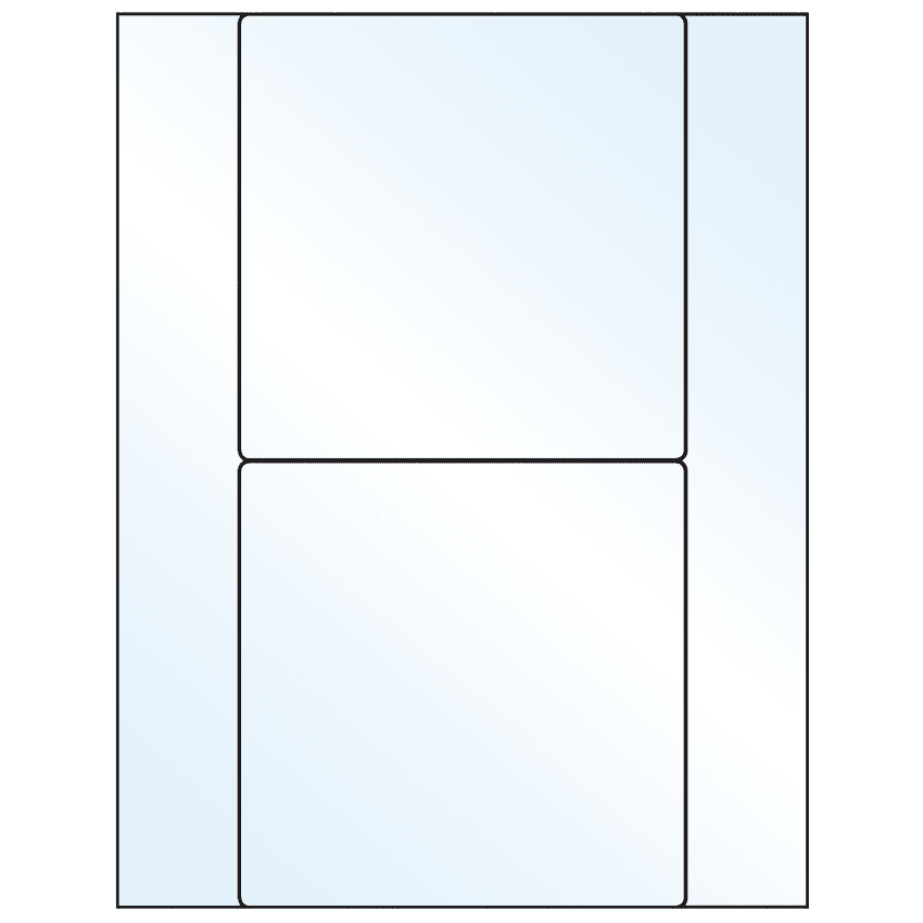 5.5" x 5.5" White Mid Gloss Square Sheet Labels