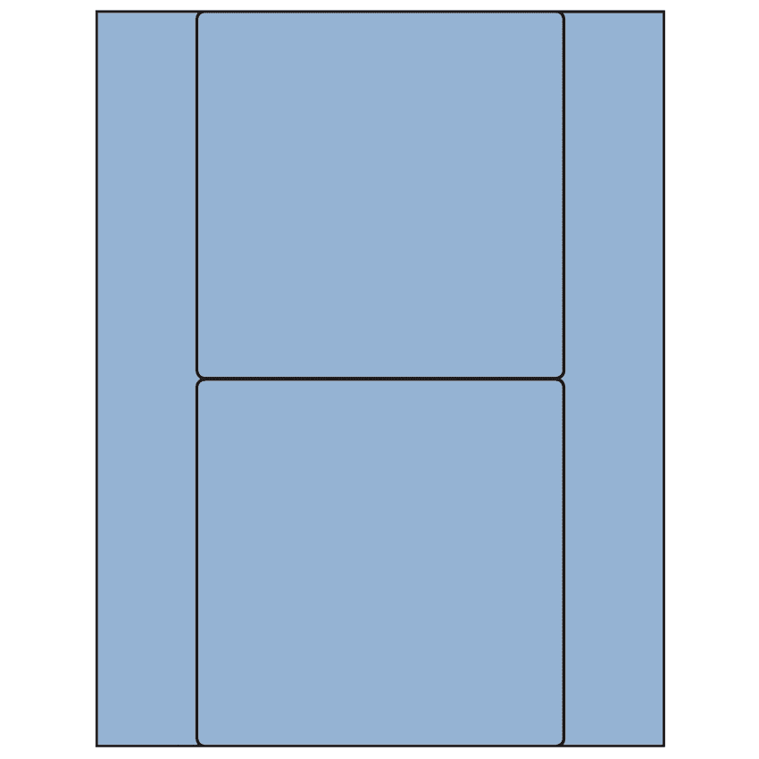 5.5" x 5.5" Pastel Blue Square Sheet Labels