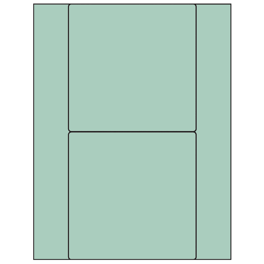 5.5" x 5.5" Pastel Green Square Sheet Labels