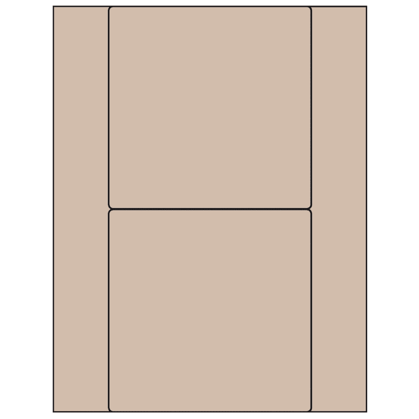 5.5" x 5.5" Pastel Tan Square Sheet Labels