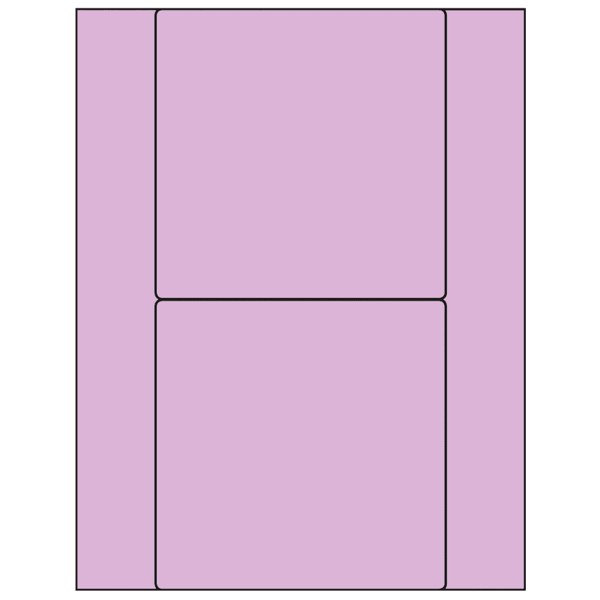 5.5" x 5.5" Pastel Purple Square Sheet Labels
