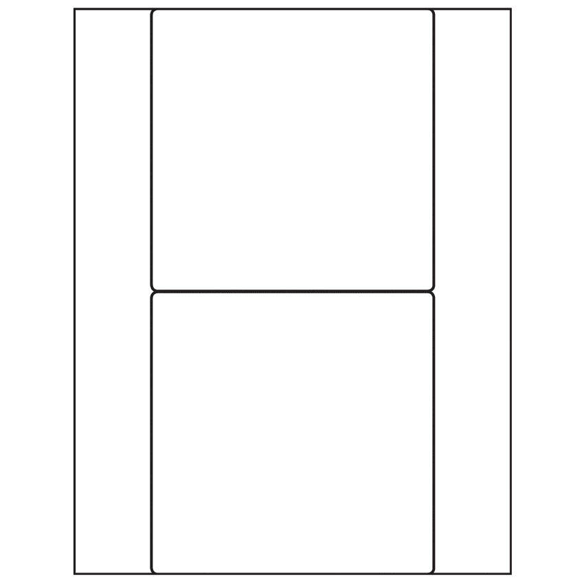 5.5" x 5.5" White Square Sheet Labels