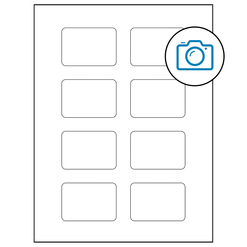 2.6" x 1.77" Photo Gloss Rectangular Sheet Labels