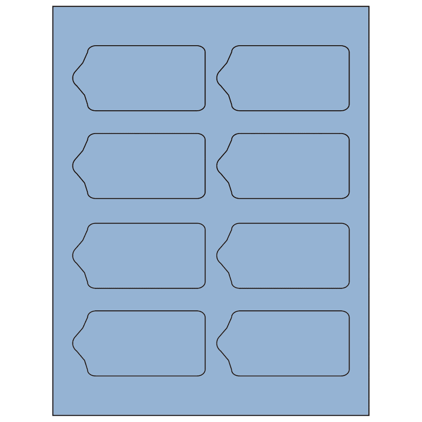 3.5625" x 1.75" Pastel Blue Sheet Labels