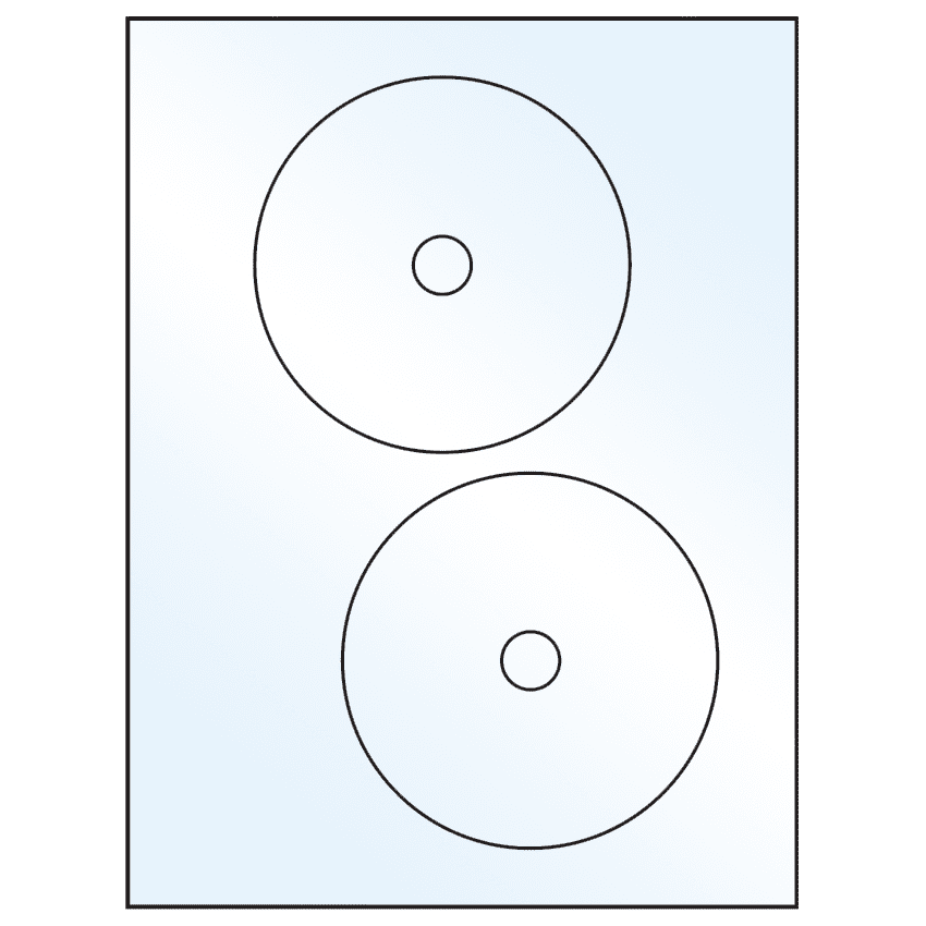 4.65" Crystal Clear Circular Sheet Labels