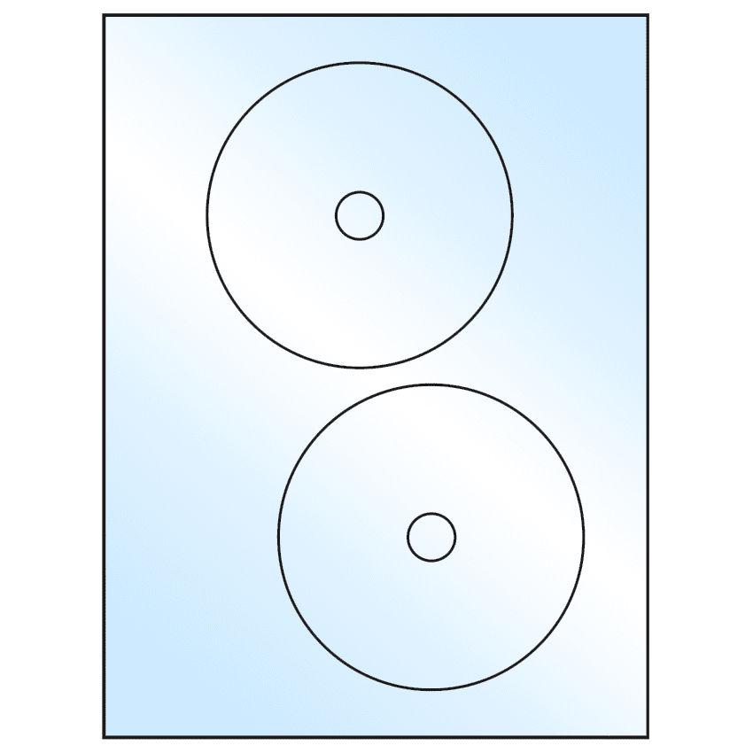 4.65" White Premium High Gloss Circular Sheet Labels