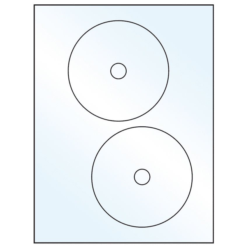 4.65" White Mid Gloss Circular Sheet Labels
