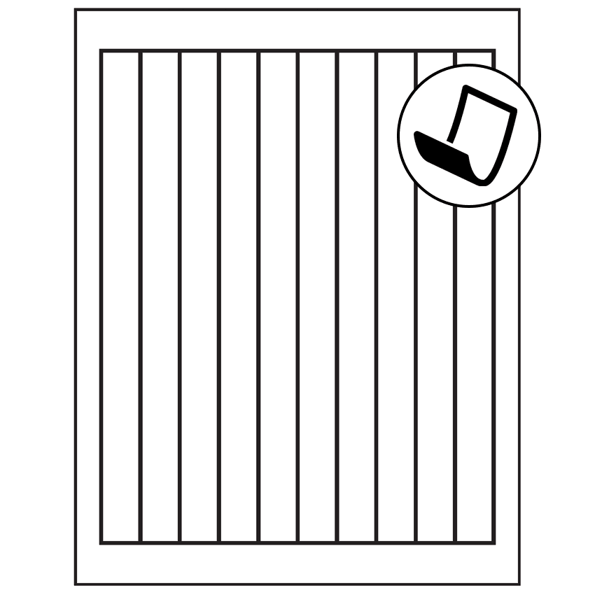 0.75" x 9.4" Blockout Rectangular Sheet Labels