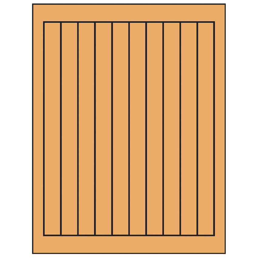 0.75" x 9.4" Pastel Orange Rectangular Sheet Labels