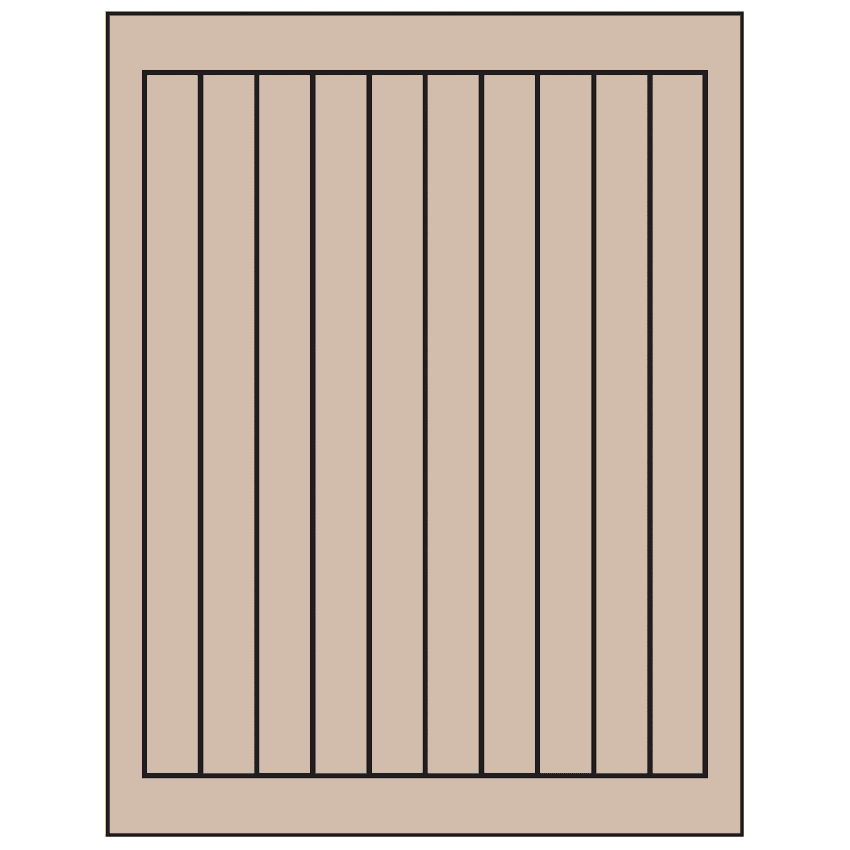 0.75" x 9.4" Pastel Tan Rectangular Sheet Labels