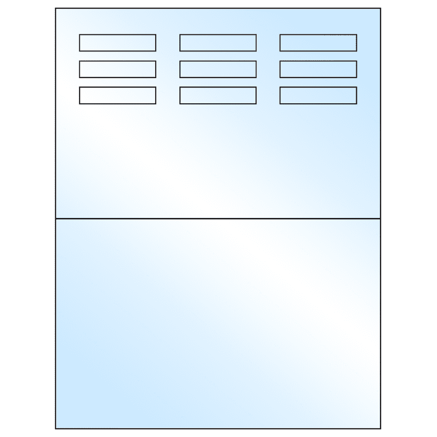 1.96" x 0.46" White Premium High Gloss Rectangular Sheet Labels