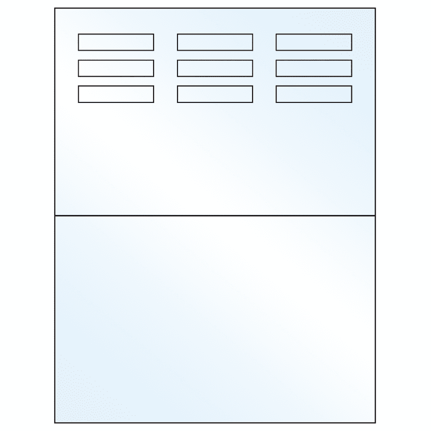 1.96" x 0.46" White Mid Gloss Rectangular Sheet Labels